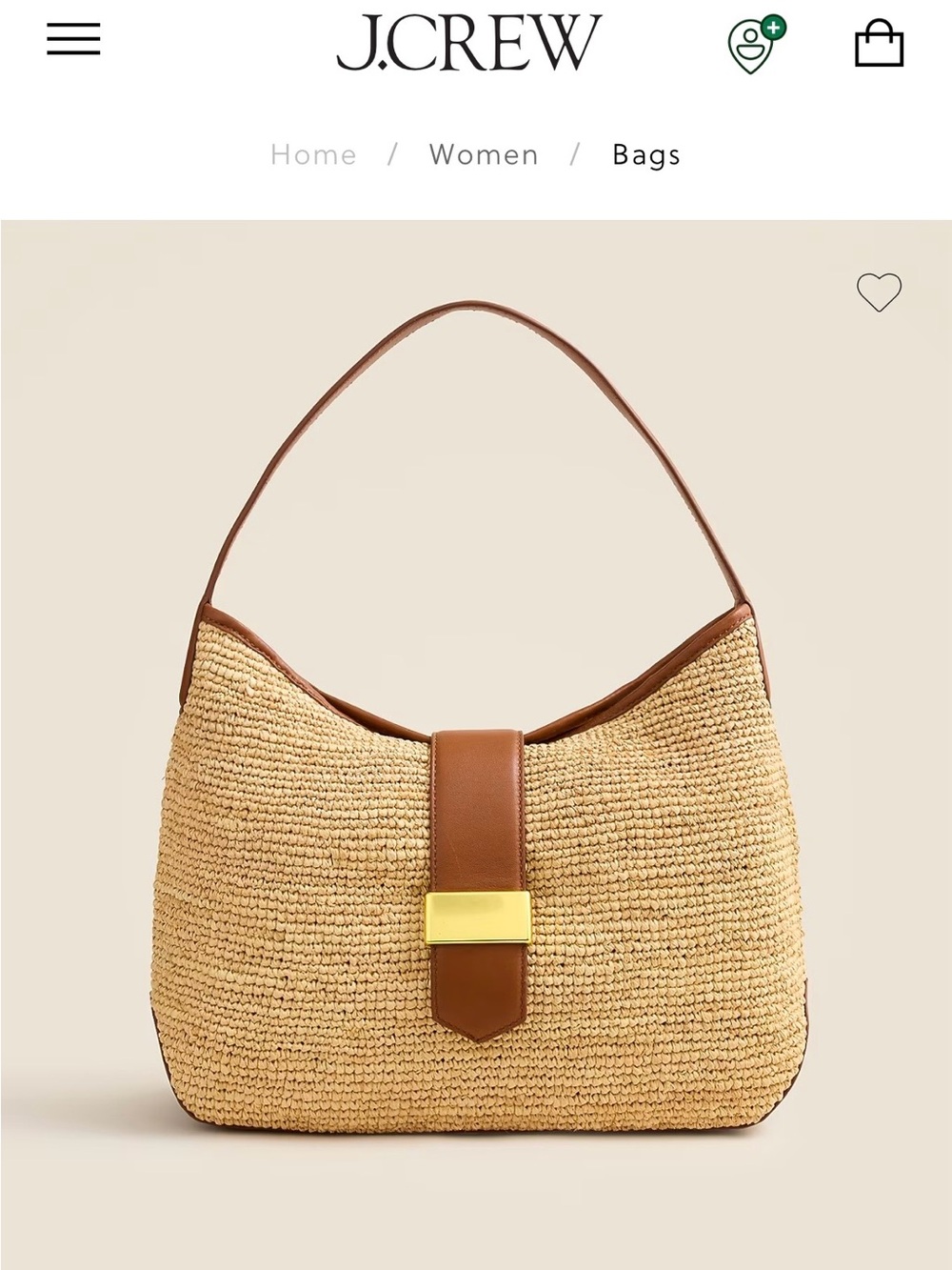 J. Crew Berkeley Buckle Shoulder Bag